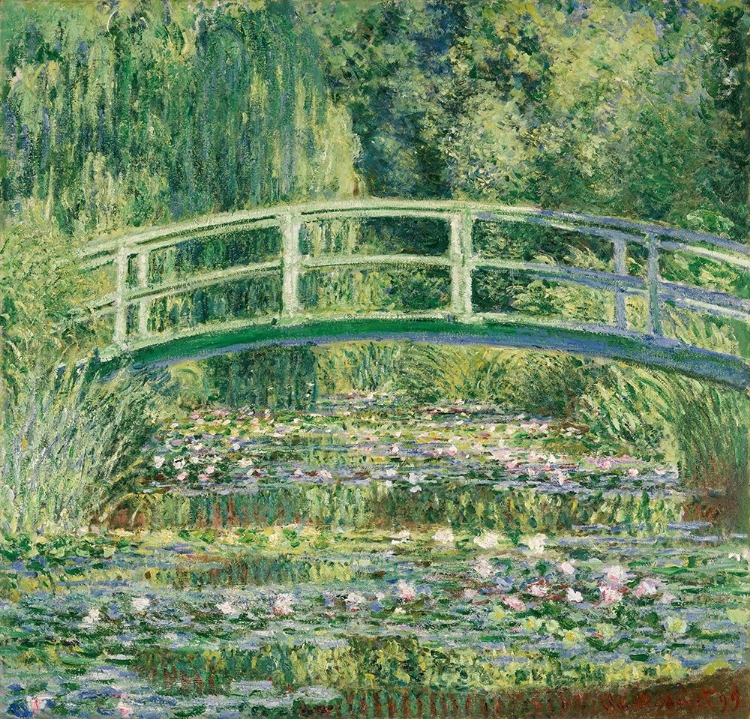 Picture of MONET-WATERLILIES JAPAN BRIDGE