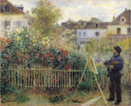 Picture of RENIOR-MONET_PAINTING_GARDEN