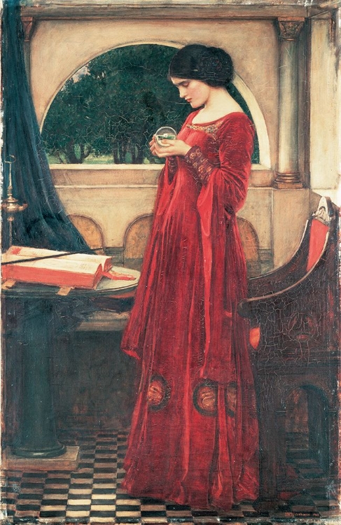 Picture of WATERHOUSE-THE CRYSTAL BALL