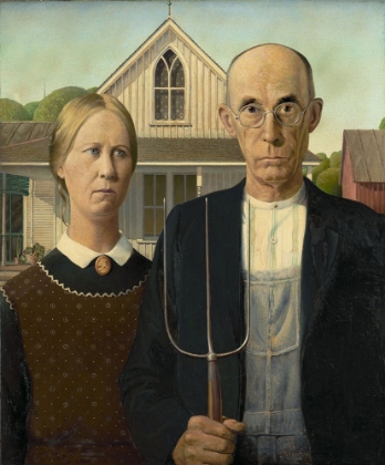 Picture of AMERICAN GOTHIC_GRANT WOOD