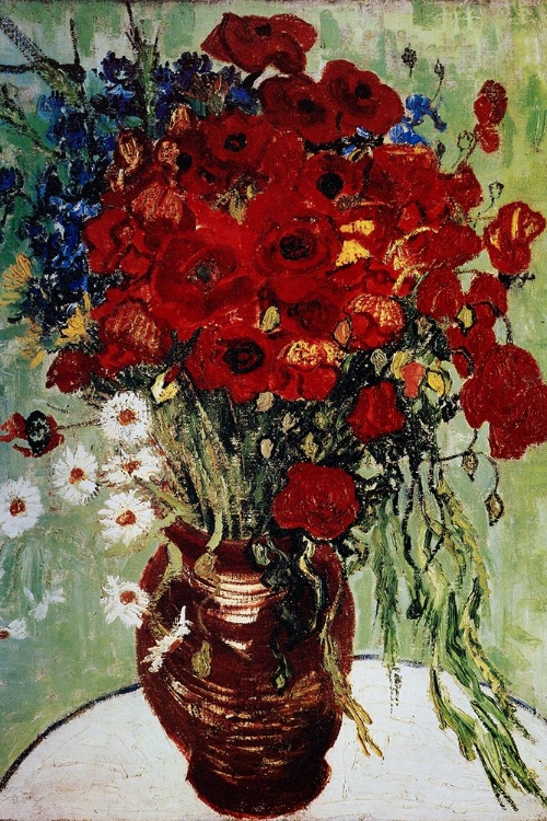 Picture of VASE AVEC MARGUERITES AT COQUELICOT