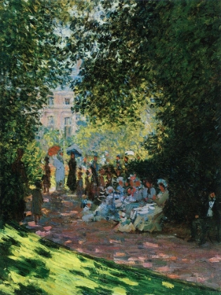 Picture of PARISIANS ENJOYING PARC MONCEAU