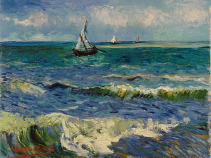 Picture of SEASCAPE NEAR LES SAINTE MARIE