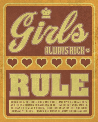 Picture of GIRLS ALWAYS ROCK AND RULE