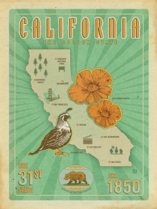 Picture of CALIFORNIA MAP