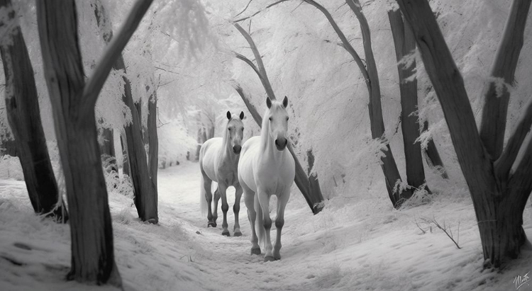 Picture of INFRARED HORSES I
