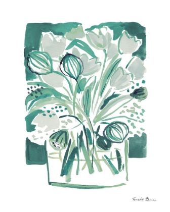 Picture of LIGHT GREEN TULIPS II