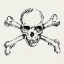 Picture of SKULL AND CROSSBONES I