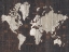 Picture of OLD WORLD MAP DARK NEUTRAL CROP