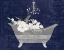 Picture of FLORAL BATH II INDIGO