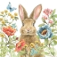 Picture of GARDEN BUNNIES II
