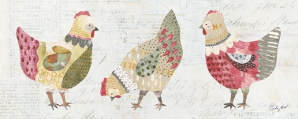 Picture of PATCHWORK CHICKENS I