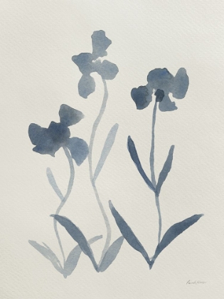 Picture of BLUE FLORALS I