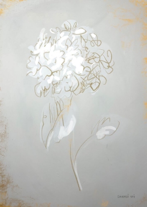 Picture of WHITE FLORAL SKETCH I