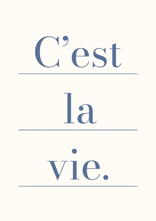 Picture of CEST LA VIE