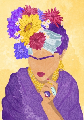 Picture of FRIDA AND FLOWERS