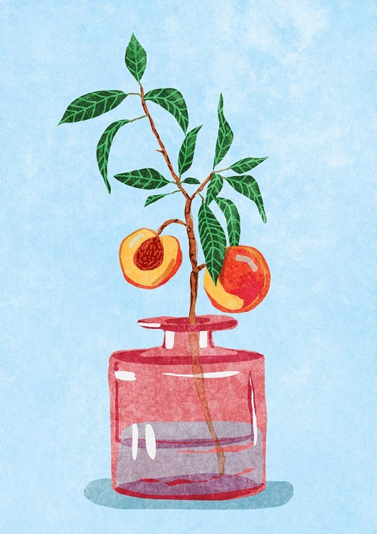 Picture of PEACH TREE IN VASE