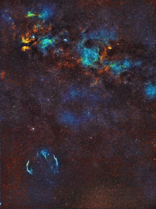 Picture of VEIL NEBULA, SADR REGION AND CRESCENT NEBULA