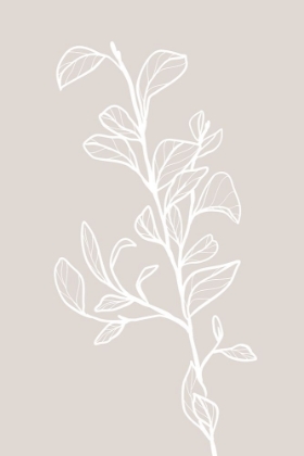 Picture of GARRAN BRANCH WITH LEAVES IN BEIGE