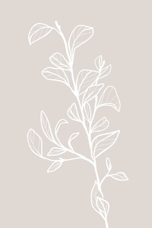 Picture of GARRAN BRANCH WITH LEAVES IN BEIGE