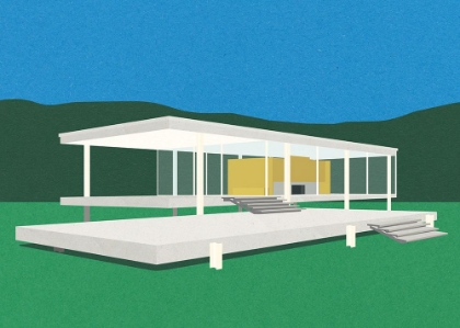 Picture of LUDWIG MIES VAN DER ROHE FARNSWORTH HOUSE