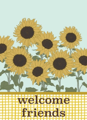 Picture of SUNFLOWERS WELCOME FRIENDS