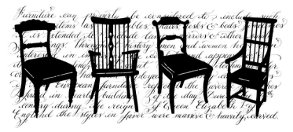 Picture of FOUR CHAIRS WITH CALLIGRAPHY