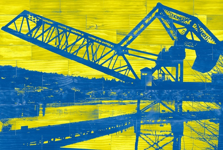 Picture of BALLARD TRAIN TRESTLE - BLUE AND YELLOW