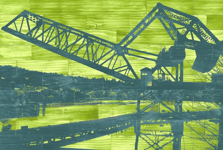 Picture of BALLARD TRAIN TRESTLE - BLUE AND GREEN