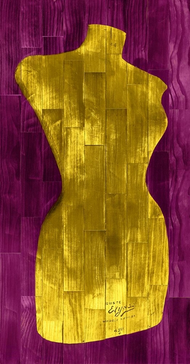 Picture of DRESS FORM - PURPLE AND YELLOW