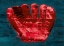Picture of BASEBALL GLOVE - RED AND TEAL