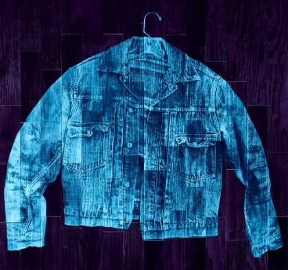Picture of JEAN JACKET - BLUE AND PURPLE
