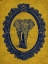 Picture of FRAMED ELEPHANT IN YELLOW
