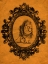 Picture of FRAMED LION IN TANGERINE