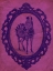 Picture of FRAMED ZEBRA IN VIOLET
