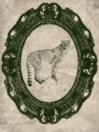 Picture of FRAMED CHEETAH IN EVERGREEN