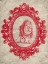 Picture of FRAMED LION IN CRIMSON
