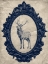 Picture of FRAMED ELK IN NAVY