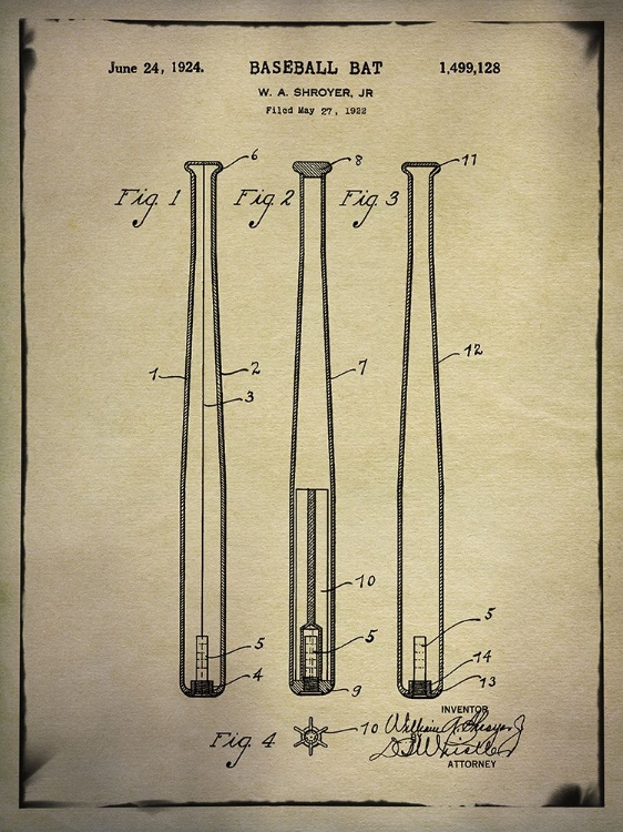 Picture of BASEBALL BAT PATENT BUFF