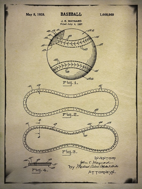 Picture of BASEBALL PATENT BUFF