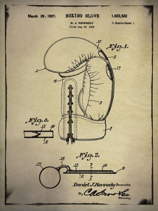 Picture of BOXING GLOVE PATENT BUFF