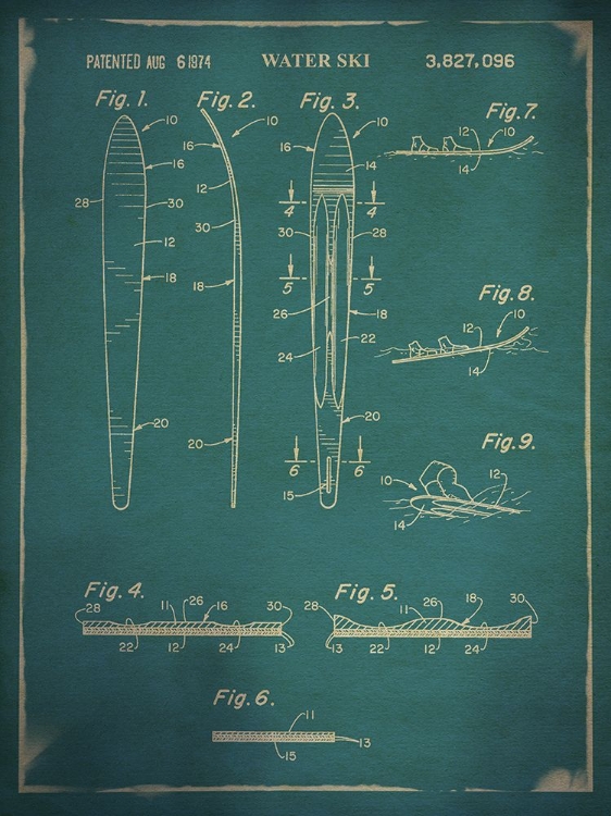 Picture of WATER SKI PATENT BLUE