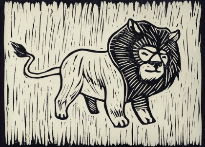 Picture of LION LINOCUT