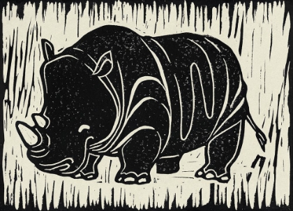 Picture of RHINO LINOCUT