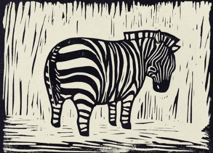 Picture of ZEBRA LINOCUT