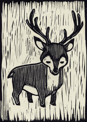 Picture of DEER LINOCUT