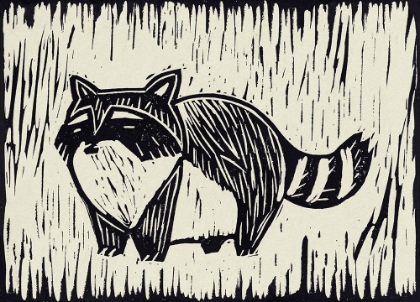 Picture of RACCOON LINOCUT