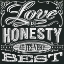 Picture of HONEST WORDS - LOVE IS HONESTY