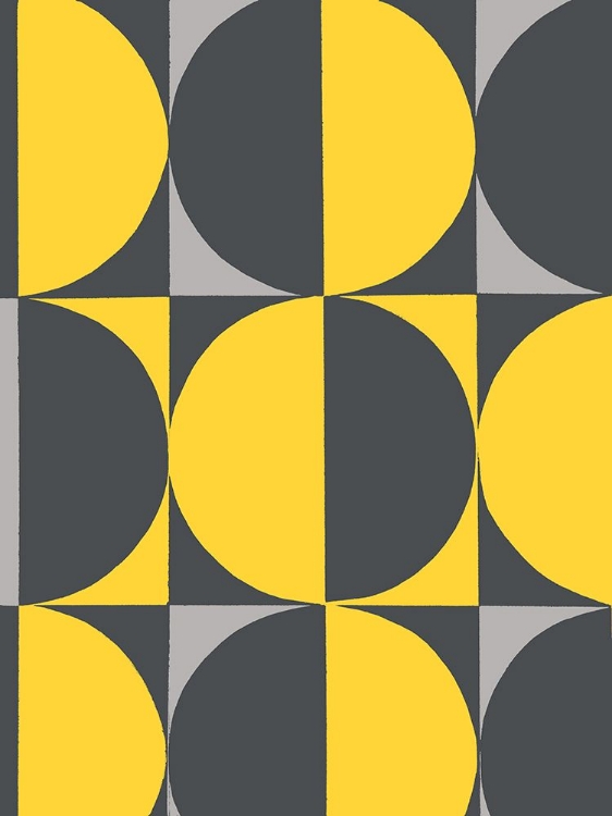 Picture of MONOCHROME PATTERNS 5 IN YELLOW