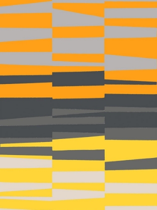 Picture of MONOCHROME PATTERNS 7 IN YELLOW